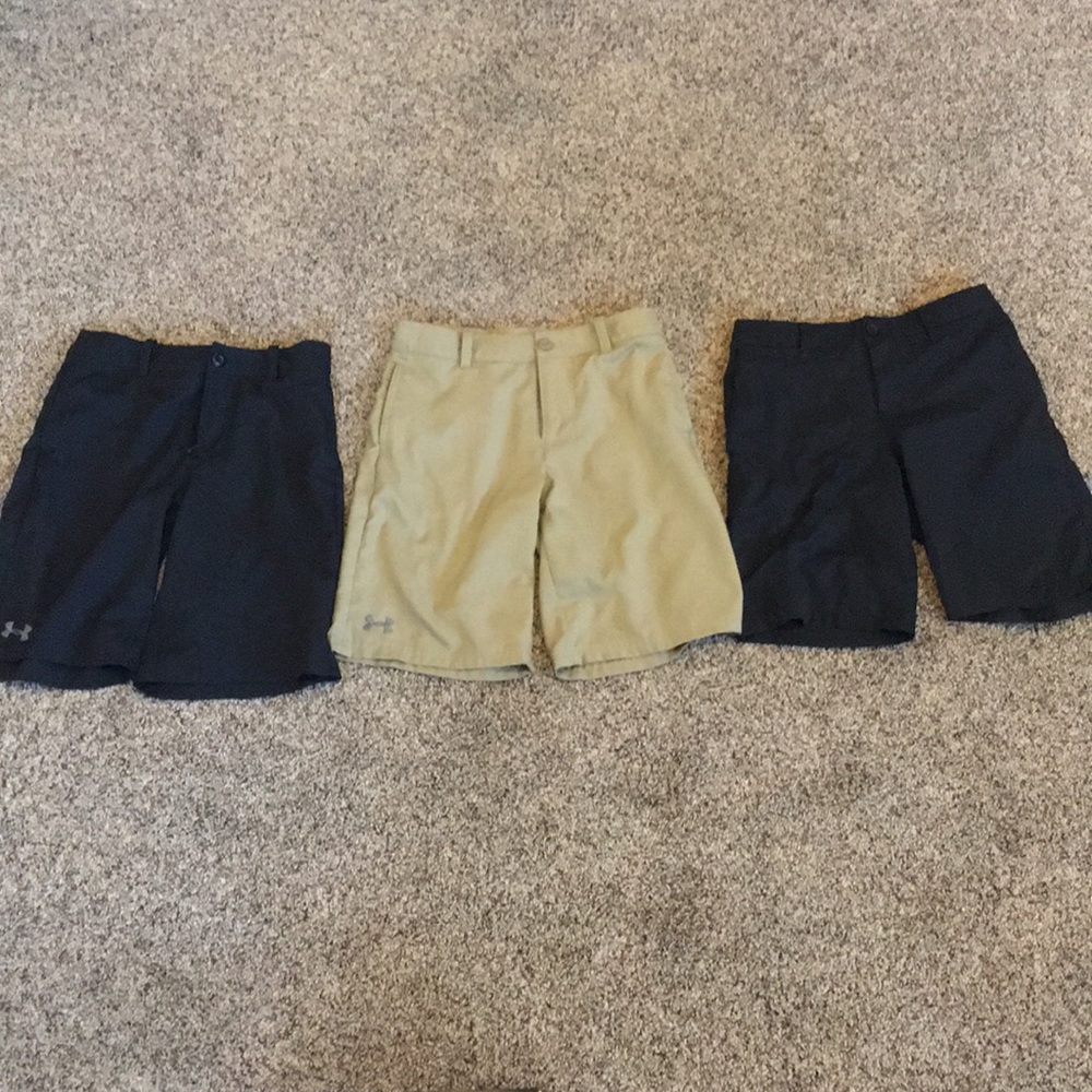 Boys under armor golf shorts